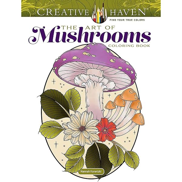 Amazon.com: Mushrooms Adult Coloring Book (31 one-sided